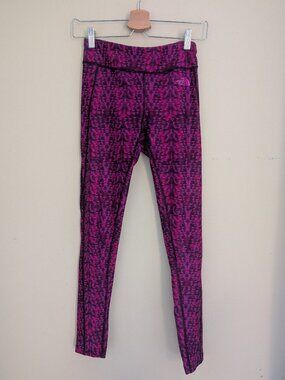 The North Face Pulse Tights Leggings Size S Pink Purple
